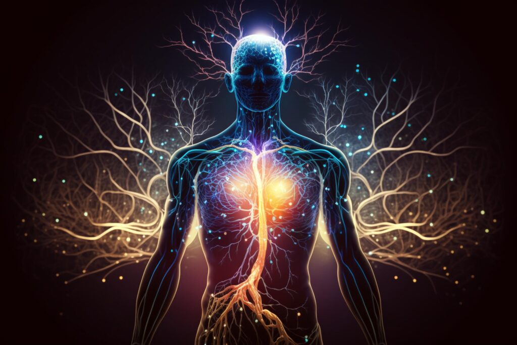 schéma de l'irradiation de l'inflammation